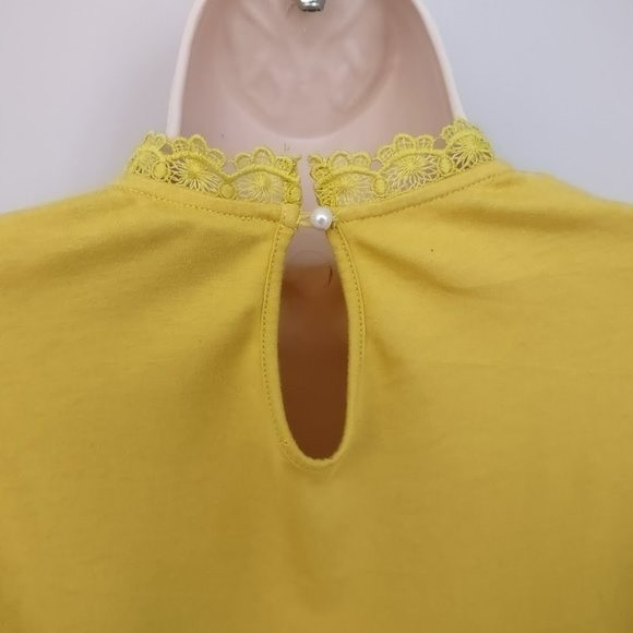 Anthropologie James Coviello Burnham Long Sleeve Eyelet Lace Top - Picture 7 of 10